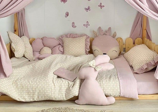 Kids Decorative Butterfly Pillow, Romantic Themed Children's Room