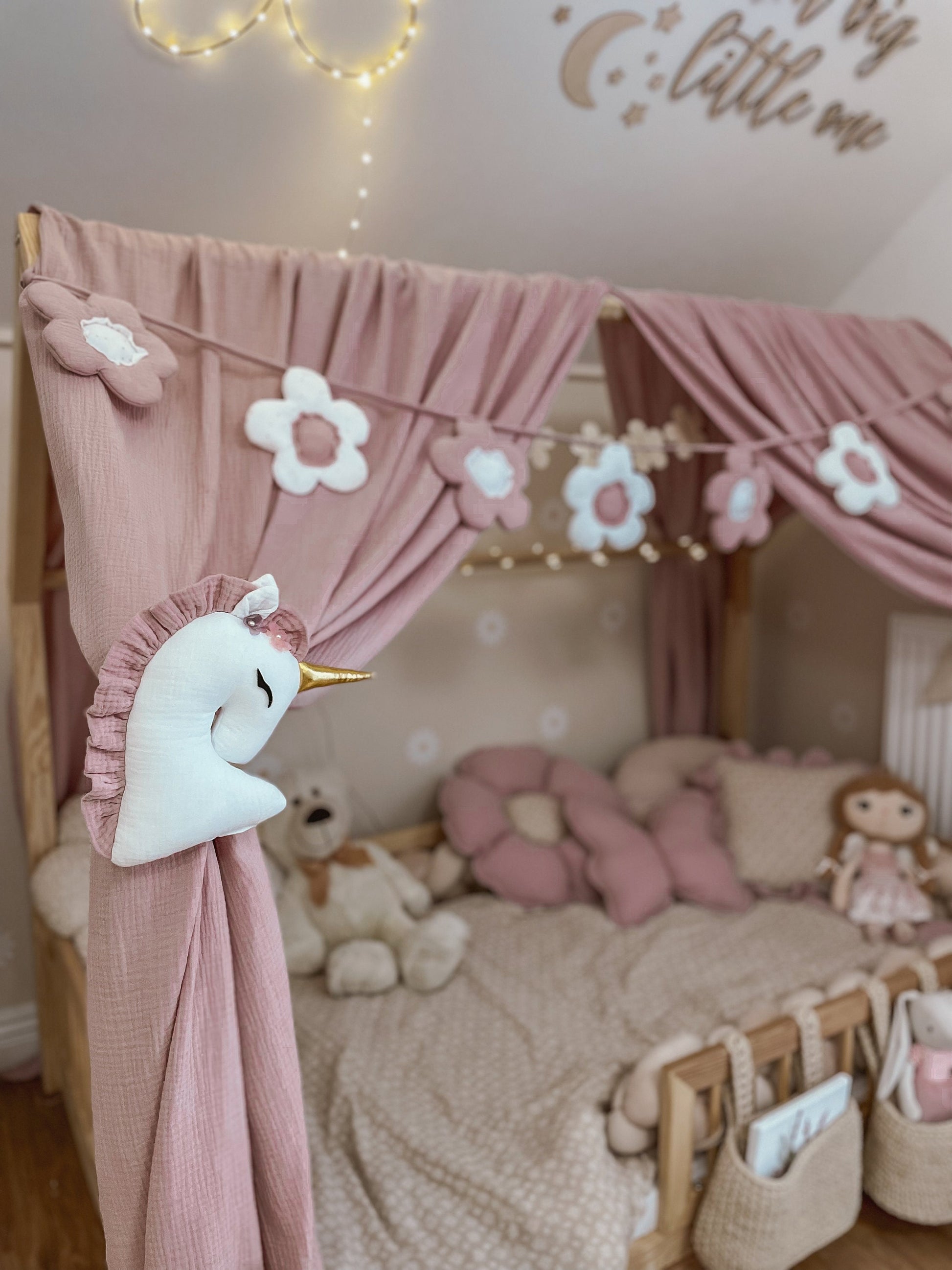 Muslin Canopy | Princess Bed Canopy | Toddler Bed Canopy