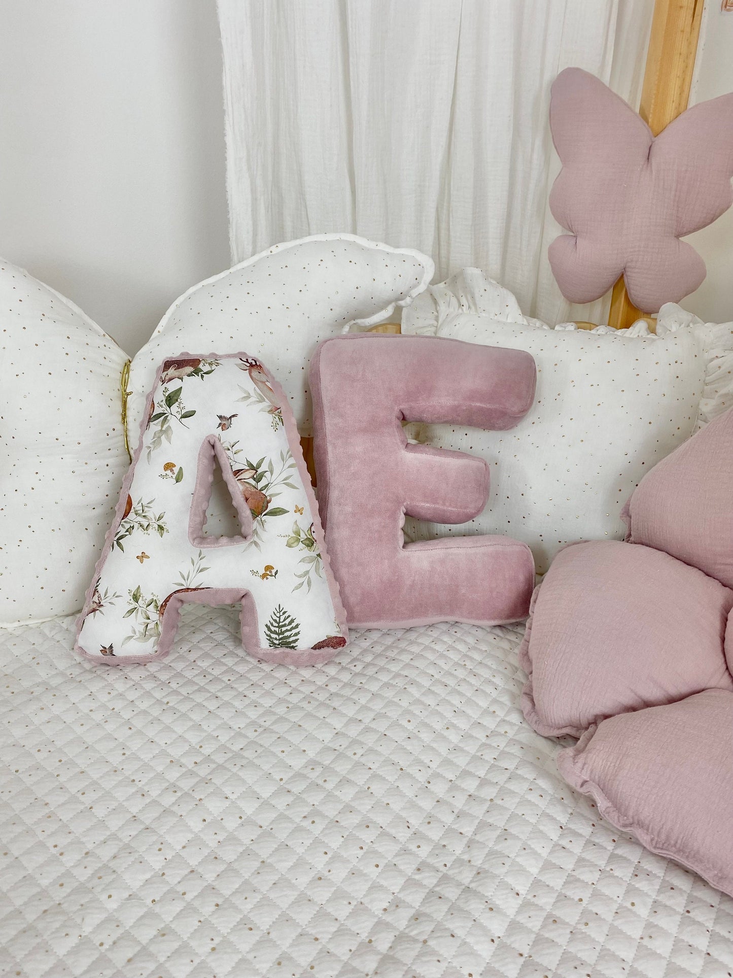 Monogram letter cushion | Initial gift cushion