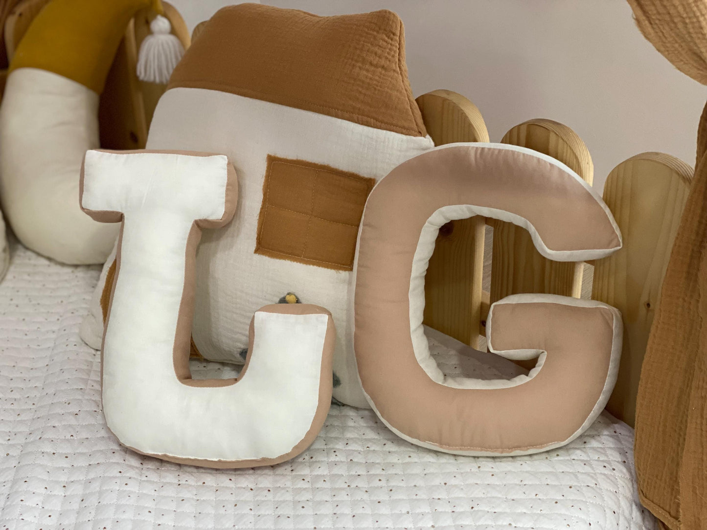 Monogram letter cushion | Initial gift cushion