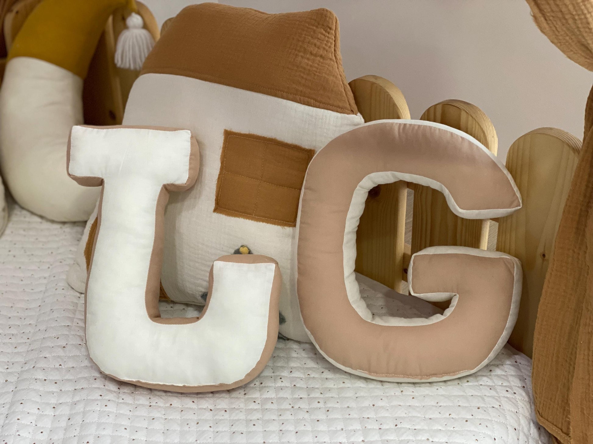 Monogram letter cushion | Initial gift cushion