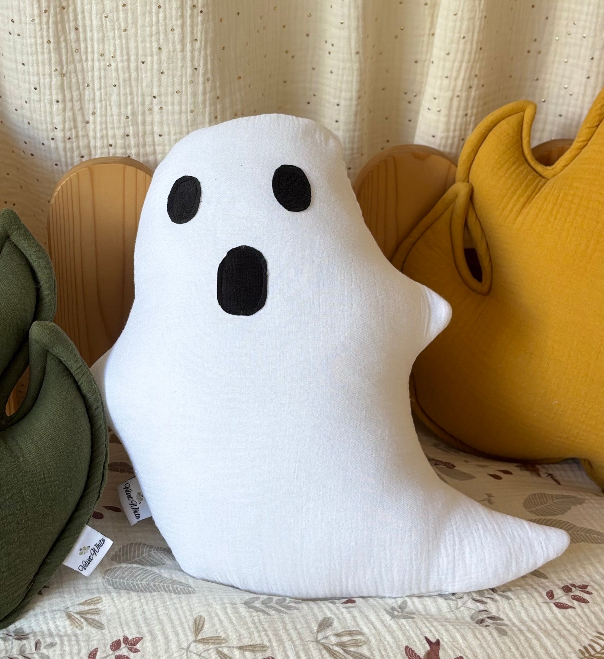 Handmade Cotton Halloween Pillows: Kids Room Decor