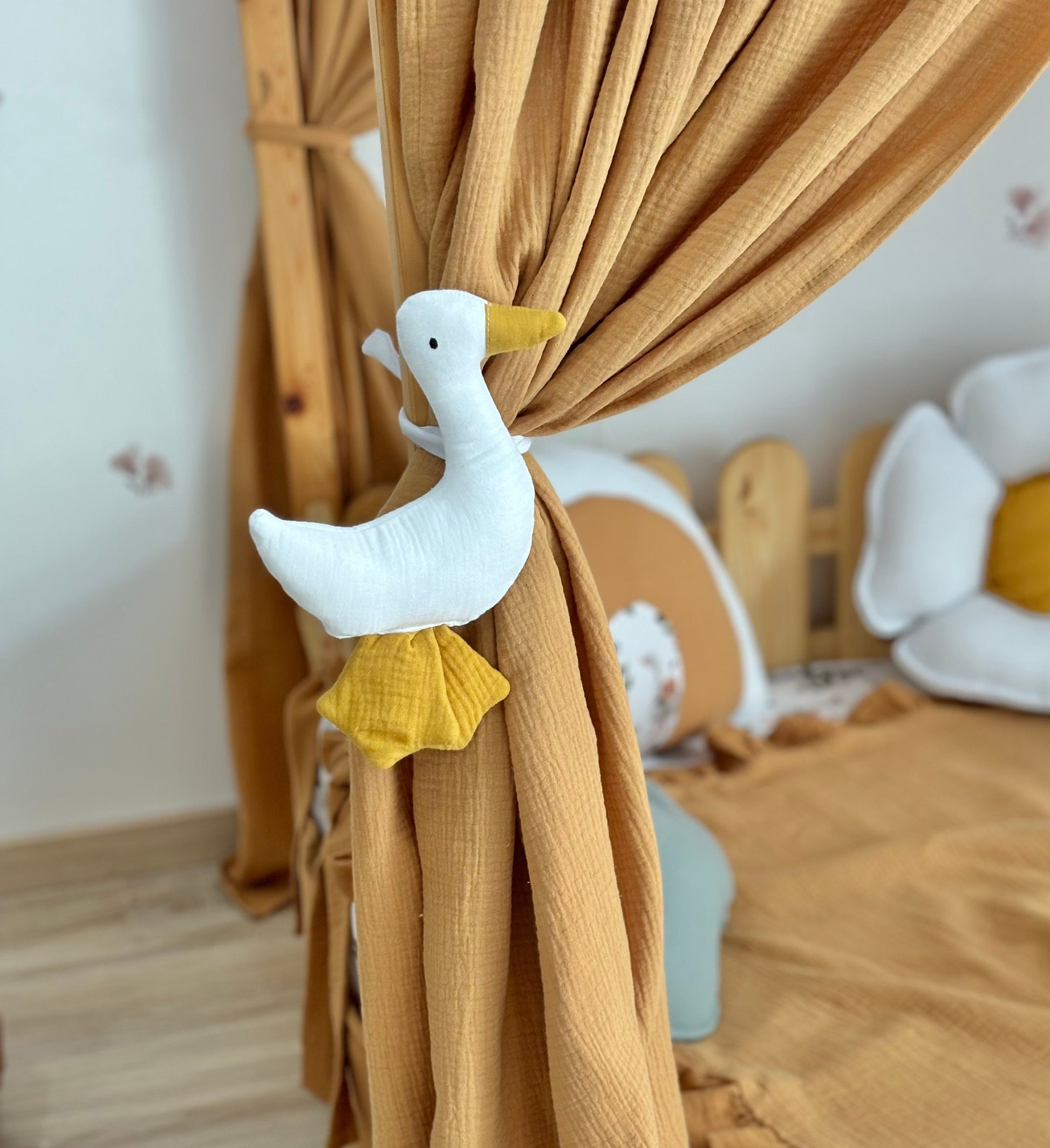 Cotton Muslin Canopy | Toddler Bed Canopy