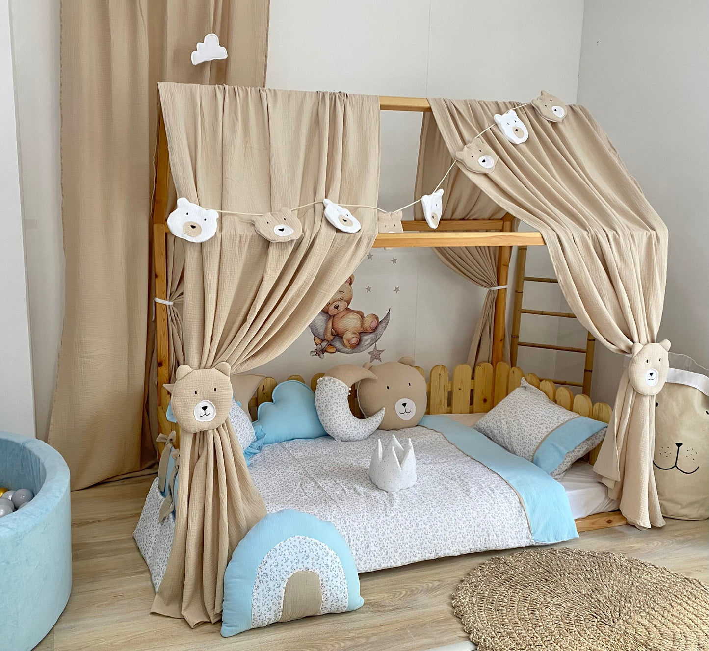 Muslin Canopy | Toddler Bed Canopy